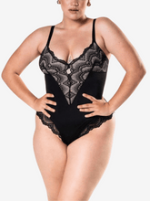 Half Laced Snatched Shapewear Bodysuit