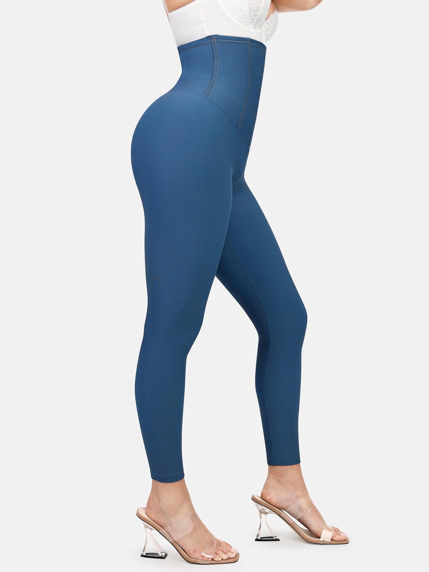 Shapewear High-Waist Tummy Control Denim Leggings